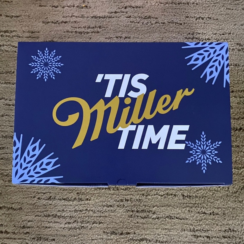 Miller Lite Beernament Christmas Ornament Set of 6 Beernaments w/ Gift Box